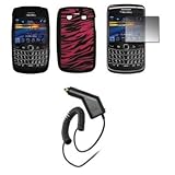 Premium Hot Pink and Black Zebra Stripes Design Soft Silicone Gel Skin Cove ....