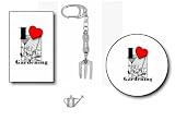 Pewter Gardening Watering Can Gift Pack Set