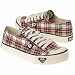 Roxy Girl Pugslie Lt Tartan Plaid Slip On Shoe