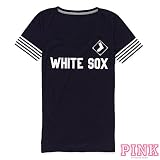 Chicago White Sox Victoria's Secret PINK&Atilde;&macr;&Acirc;&iquest;&Acirc;&frac12; V-Neck Half Sleeve Tee
