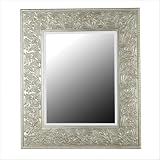Lafayette Wall Mirror in Antique Silver