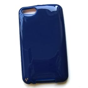 Apple iPod Touch 2nd and 3rd Generation Crystal Silicone Soft Skin Case Dark Blue