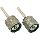 2 Diamond Coated Sanding Drums Jewelers Lapidary 1/2"