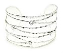 Ziti Silver Tone Upper Arm Bracelet Armlet