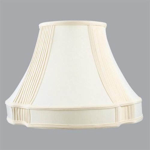 Livex S563 Silk Lamp Shade Off White French Oval Shantung Silk Shade w