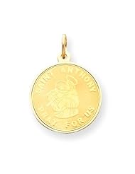 14k Gold Saint Anthony Medal Charm