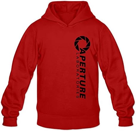 IHoo Men's Portal 2 Aperture Laboratories Sweatshirt Hoody Red L