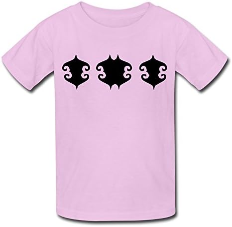 Pattern V1 Cotton Crew Neck Pink Custom T-shirts For Young Kid M