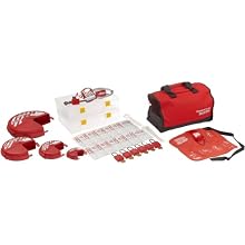 Master Lock Portable Valve Lockout Assortment and Safety Organizer, Includes 6 Zenex Padlocks