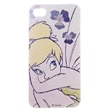 iPhone 4S / 4G / 4 Tinkerbell Fairies Disney Design on white TPU Protector Cover Case - Includes TWO Bonus Personal Charm Straps