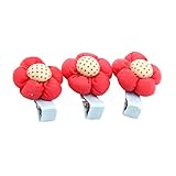 Hollazilla(ホラズイラ) かわいい　キャンディカラー　花　ヘアピン　子供　3個/セット