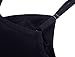 Nursing Tank Tops, Maternity Nursing Shirts Pajamas Sleep Bra for Breastfeeding (Medium: Fits for Weight 130-155 lb, Black+Grey (2Pcs))