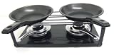 5 Tlg. Gourmet Set, Fondeu Set, Raclette, Tischgrill