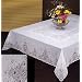 Tablecloth, Vinyl Lace 60 x104 Inches Rectangular, White