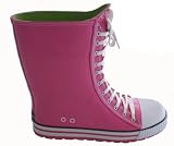 Dinger Boots - Baseball Style Wellingtons - Cotton Candy