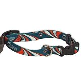 MIAMI DOLPHINS ADJUSTABLE DOG PET COLLAR SZ L