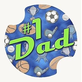 #1 Dad Carsters - Coasters for Your Car by Thirstystone