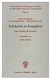 Produkt-Bild: Solidarit&auml;t in Knappheit. Zum Problem der Priorit&auml;t. Hrsg. von Josef Isensee. (Wissenschaftliche Abhandlungen und Reden zur Philosophie, Politik und Geistesgeschichte; PPG 20)