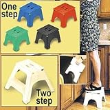 B&R Plastics 101-6G-GREEN EZ Foldz Step Stool