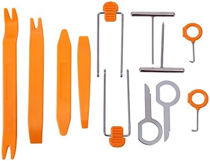 Autolark 12 pcs Auto Pry Tools Kit Door Trim Panel Dash Stereo Radio Interior Light Removal