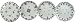 Rosanna Victoriana Noir 8-Inch Dessert Plates, Set of 4