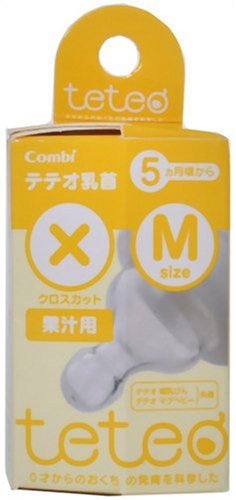 teteo テテオ乳首 哺乳びん・マグベビー共通 果汁用 Mサイズ1個入