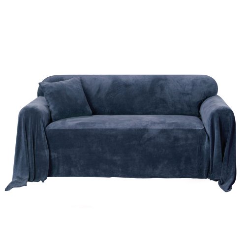 Sure Fit Plush Furniture Throw - Navy Sofa Throw