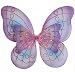 Lavender Purple Pink & Blue Fairy Princess Butterfly Costume Wings with Jeweled Rhinestone Detail and 3d Style
