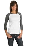 Ladies Perfect Weight 3/4 Sleeve Raglan Tee