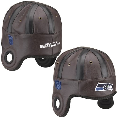 NFL Seattle Seahawks Faux Leather Helmet Head 