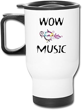 Fashion Design Wow Music Note White Mug