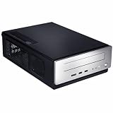 Antec ISK 310-150 - Desktop slimline - mini ITX - power adapter 150 Watt - black, silver - USB/Audio/E-SATA