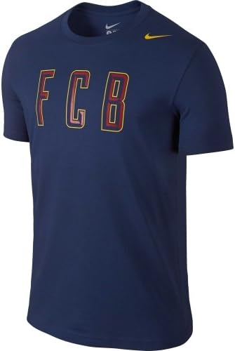 Nike Men's Barcelona Core Plus Navy T-Shirt - (Fc Barcelona, Medium)