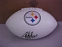 Troy Polamalu Hand Signed Autographed Pittsburgh Steelers Full Size NFL Football
