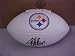 Troy Polamalu Hand Signed Autographed Pittsburgh Steelers Football