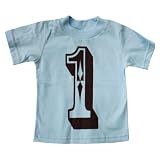 Western Themed First Birthday Boys Light Blue T Shirt (2T)