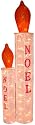 Sienna R9405111 Decorative Twinkling Noel Candles 42 Inches and 26 Inches Tall with 150 Lights