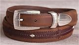 Brighton Dakota Chevron Diamond Casual Belt, Sizes 36-44