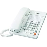 Panasonic KX-TS105W Corded Phone, White