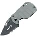 SUBCOM, Gray G-10 Handle, Black Blade, ComboEdge