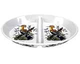 Portmeirion Birds of Britain Earthenware 14-Inch Oval Divided Dish