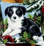 Vervaco Stickkissen Motiv Hund