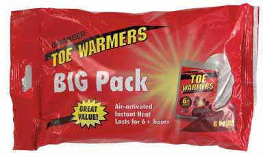 Grabber Warmers Air Activated Toe Warmer 8 Pair/Pack