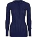 Apparel : FULL TILT Henley Womens Hoodie Sweater - Navy