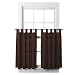 Room Essentials Dark Brown Sailcloth Cafe Tier Pair - 42x36