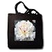 A Perfect Peony White Peony Flower - Black Tote Bag JUMBO 20w X 15h X 5d