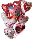 One Dozen Mylar Balloon Bouquet, Romantic - B000MD9D6C