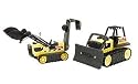 Tonka Toughs 2-Pack - Tough Bulldozer and Tough Trencher Backhoe