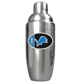 Detroit Lions NFL Stainless Steel Cocktail Shaker by Great American Products