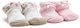 Carter's Hosiery Baby-girls Newborn Stripe 2 Pack Booties, Pink, 0-3 Months